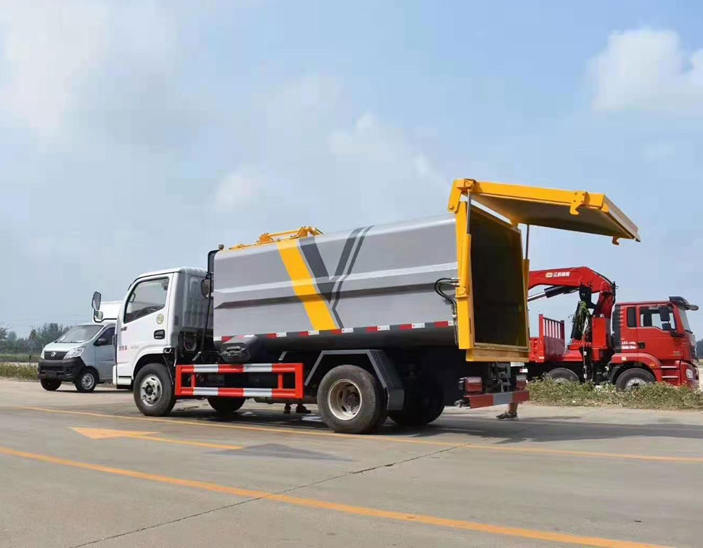 【7立方】 多利卡D6右側掛桶垃圾車