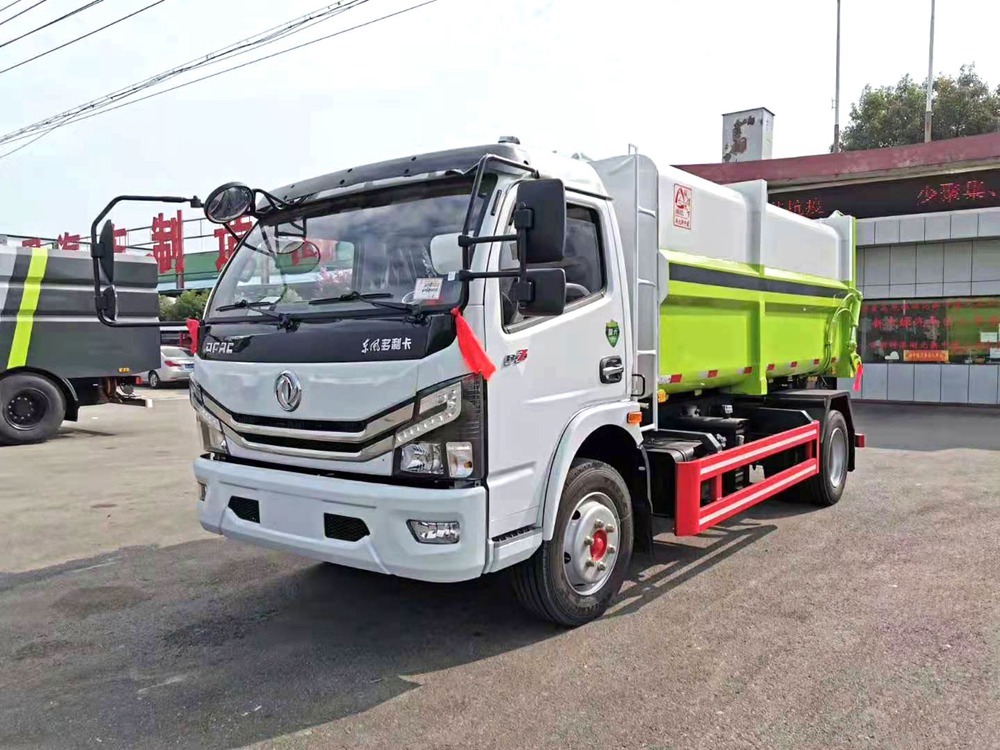 【10立方】 多利卡D7右側(cè)掛桶垃圾車